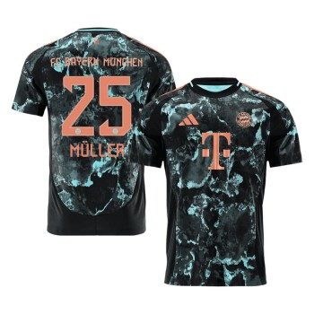 Men's MÜLLER #25 Bayern Munich Away Replica Soccer Jersey 2024/25 Men's MÜLLER #25 Bayern Munich Away Replica Soccer Jersey 2024/25