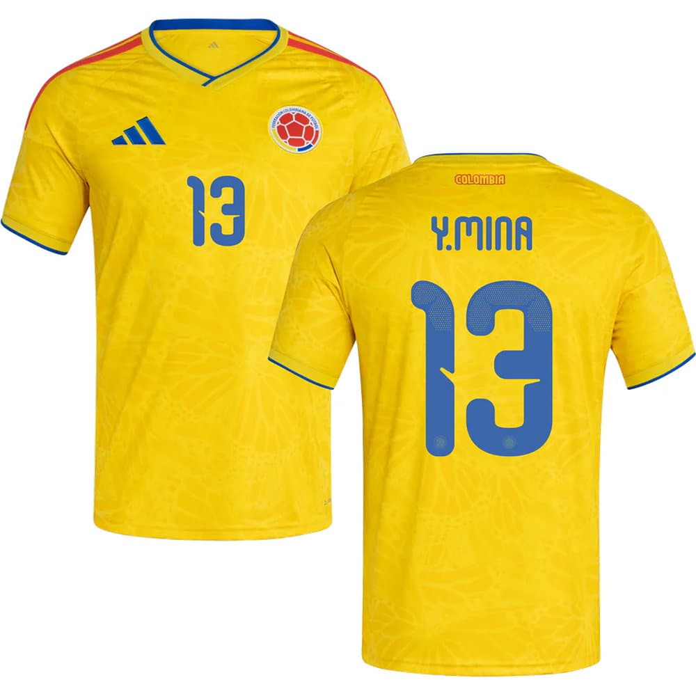 Kid's Y.MINA #13 Colombia Home Replica Jersey World Cup 2026 Kid's Y.MINA #13 Colombia Home Replica Jersey World Cup 2026