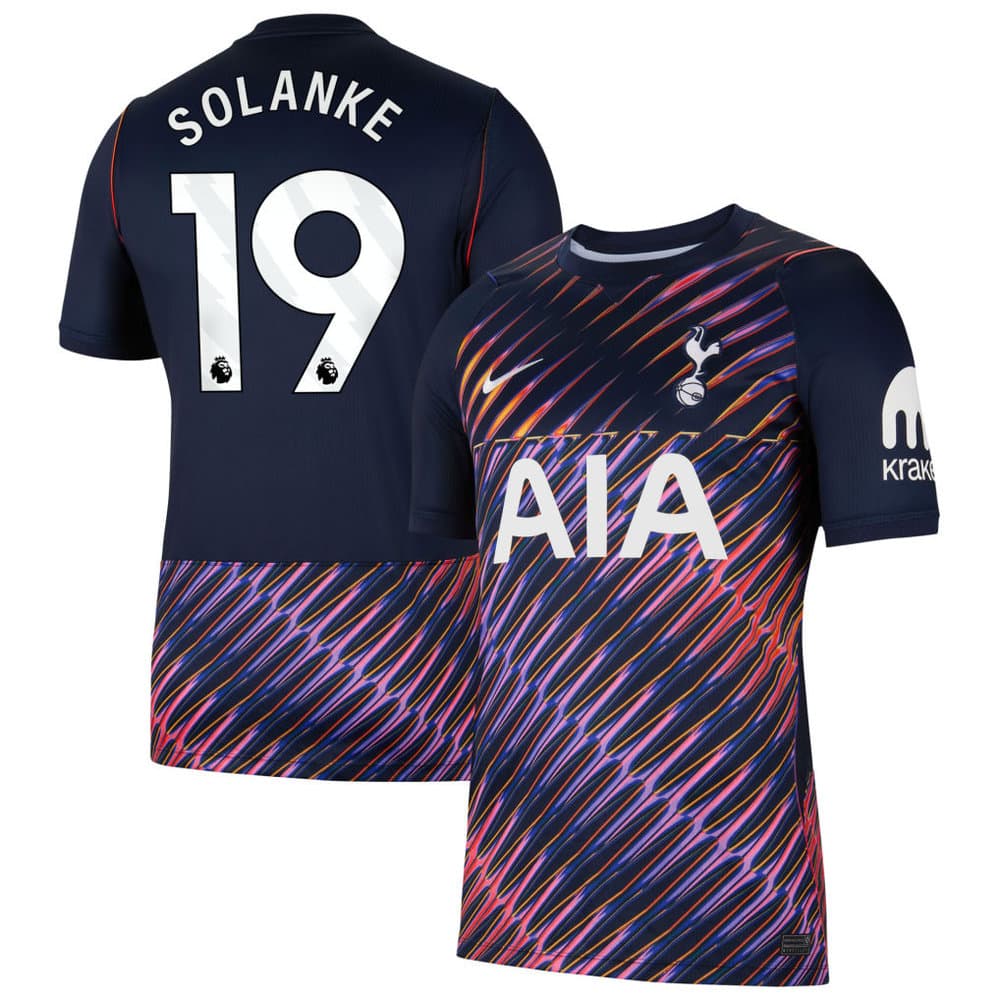 Men's SOLANKE #19 Tottenham Hotspur Away Stadium Replica Jersey 2026/27