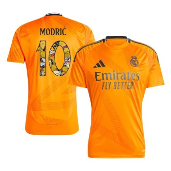Men's MODRIĆ #10 Real Madrid Away Replica Soccer Jersey - Bear Champ Font 2024/25