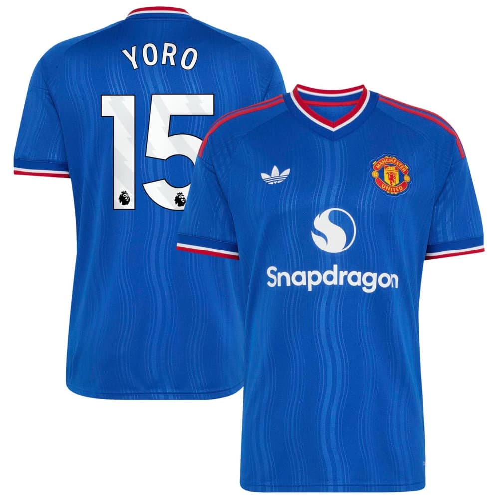 Kid's YORO #15 Manchester United Away Replica Jersey 2026/27