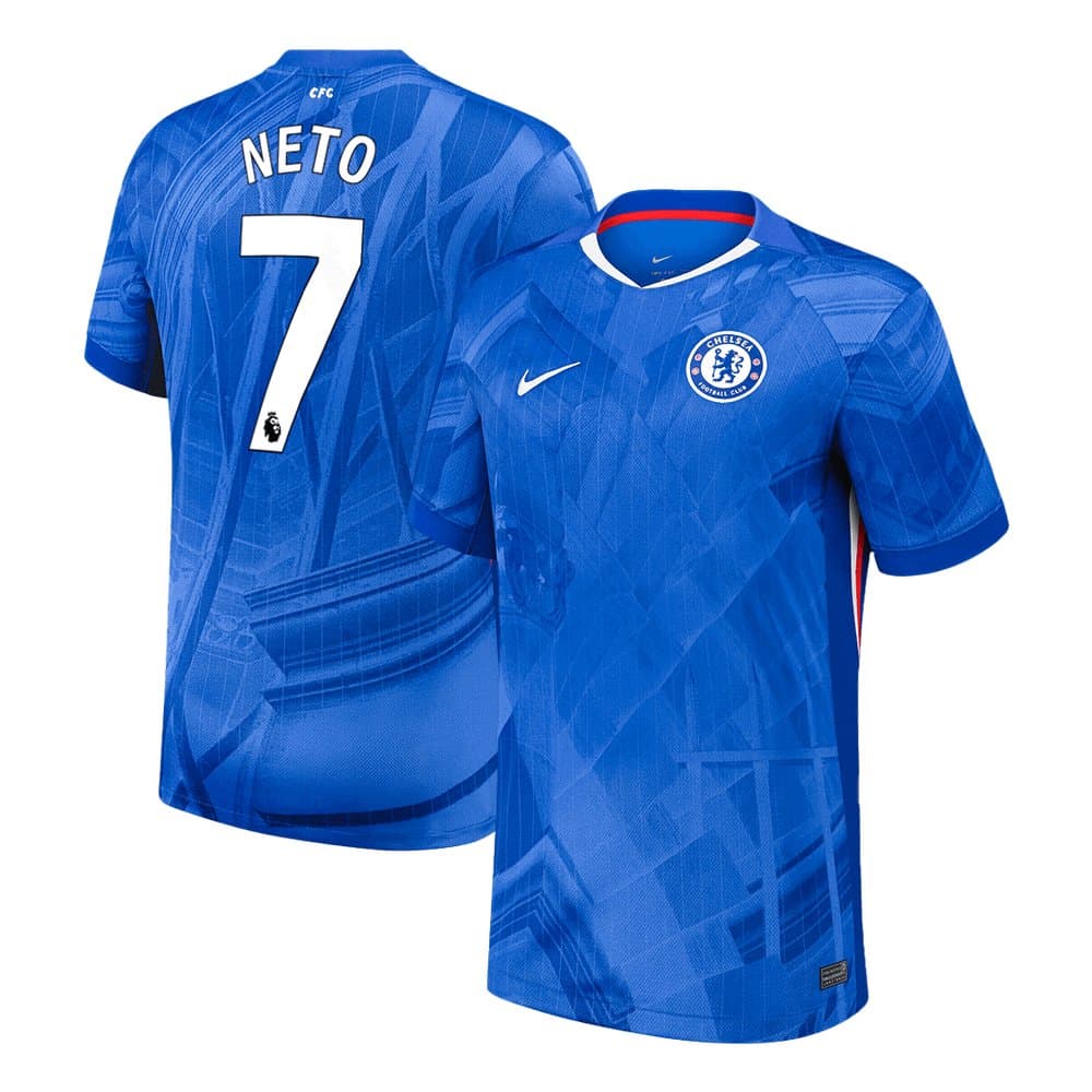 Men's NETO #7 Chelsea Home Replica Soccer Jersey 2025/26 Men's NETO #7 Chelsea Home Replica Soccer Jersey 2025/26