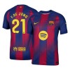 Men's F.DE JONG #21 Barcelona Home Authentic Soccer Jersey 2025/26 Men's F.DE JONG #21 Barcelona Home Authentic Soccer Jersey 2025/26