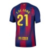 Men's F.DE JONG #21 Barcelona Home Authentic Soccer Jersey 2025/26 Men's F.DE JONG #21 Barcelona Home Authentic Soccer Jersey 2025/26
