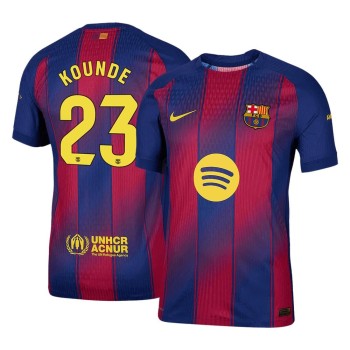 Men's KOUNDE #23 Barcelona Home Authentic Soccer Jersey 2025/26 Men's KOUNDE #23 Barcelona Home Authentic Soccer Jersey 2025/26