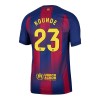 Men's KOUNDE #23 Barcelona Home Authentic Soccer Jersey 2025/26