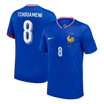 Men's TCHOUAMENI #8 France Home Replica Soccer Jersey 2024 Men's TCHOUAMENI #8 France Home Replica Soccer Jersey 2024