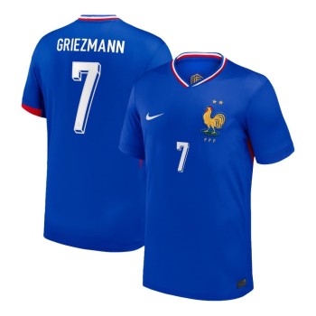 Men's GRIEZMANN #7 France Home Replica Soccer Jersey 2024