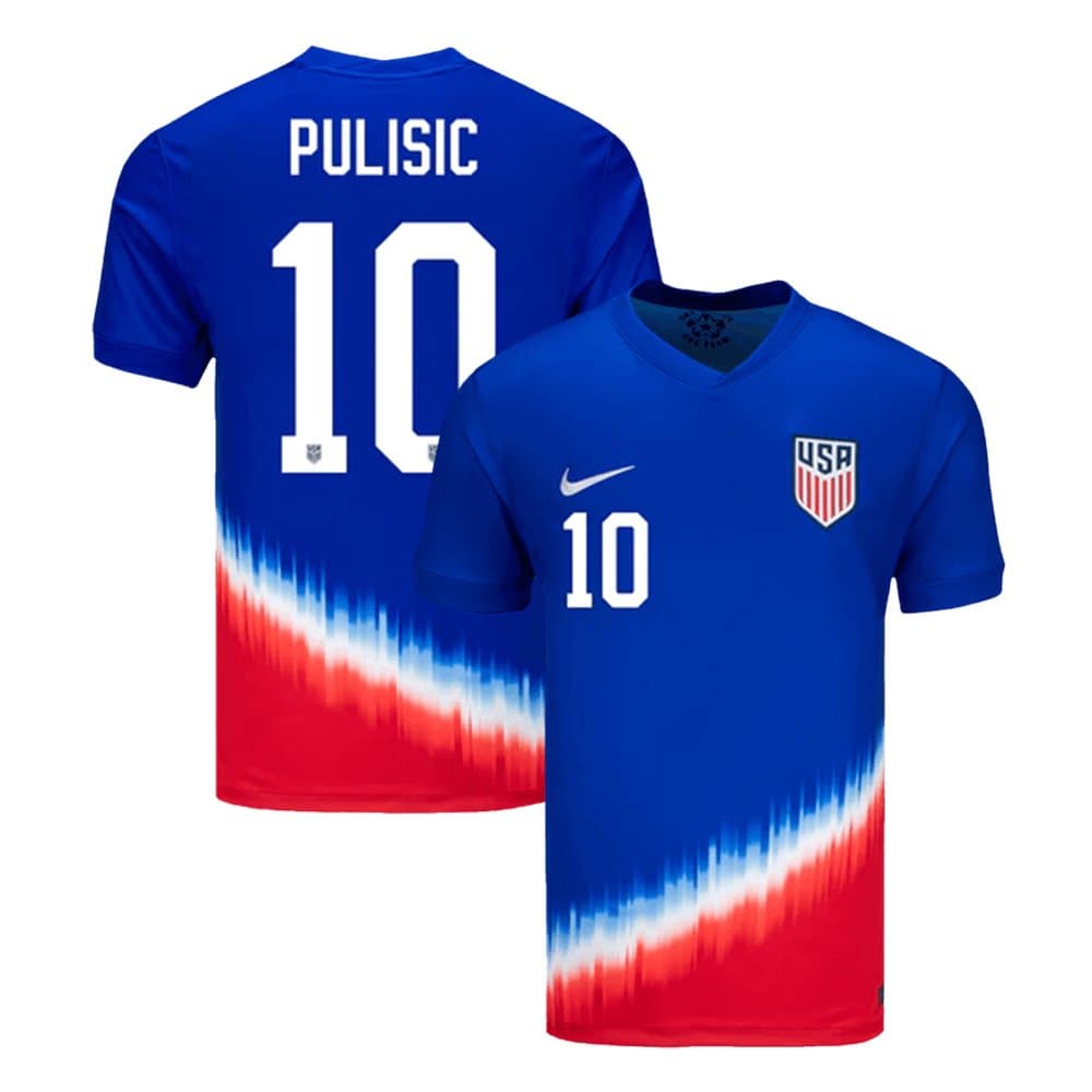 Men's PULISIC #10 USA Away Replica Soccer Jersey Copa America 2024