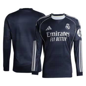 Men's Real Madrid Away Long Sleeve Jersey 2025/26 Men's Real Madrid Away Long Sleeve Jersey 2025/26