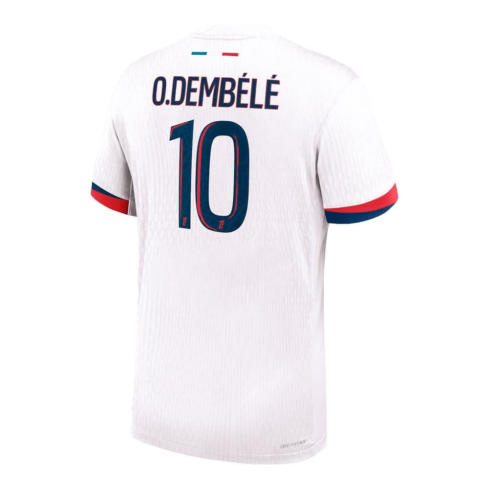 Men's O.DEMBÉLÉ #10 PSG Away Authentic Jersey 2025/26