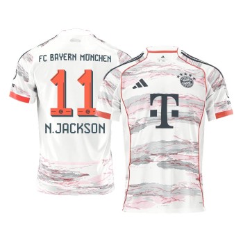 Men's N.JACKSON #11 Bayern Munich Away Replica Soccer Jersey 2025/26 Men's N.JACKSON #11 Bayern Munich Away Replica Soccer Jersey 2025/26