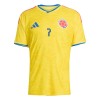 Men's Luis Díaz #7 Colombia Home Authentic Jersey World Cup 2026