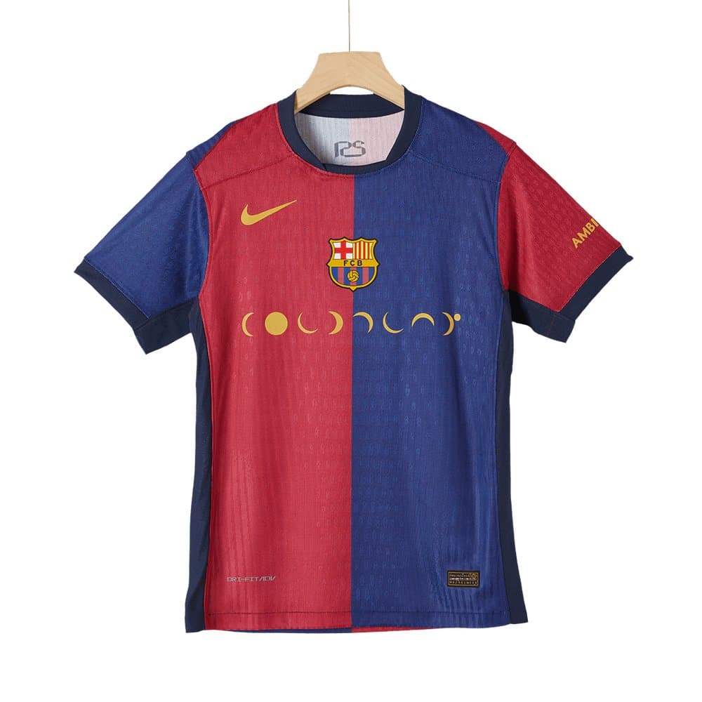 Men's Barcelona Home Authentic Soccer Jersey - COLDPLAY 2024/25 Men's Barcelona Home Authentic Soccer Jersey - COLDPLAY 2024/25