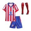 Kid's Atletico Madrid Home Soccer Jersey Full Kit 2024/25