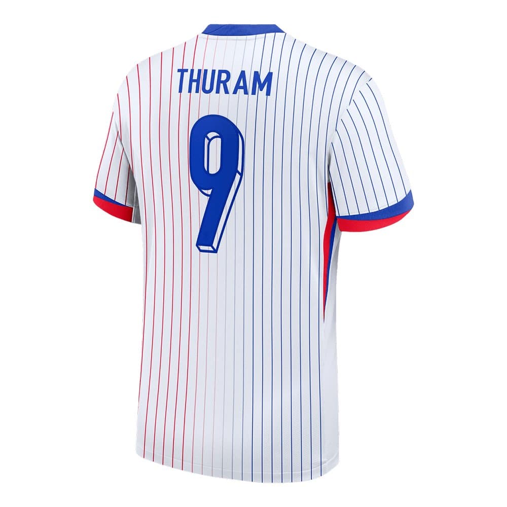 Men's THURAM #9 France Away Replica Soccer Jersey 2024