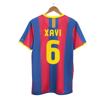 Men's XAVI #6 Barcelona Home Retro Soccer Jersey 2010/11 Men's XAVI #6 Barcelona Home Retro Soccer Jersey 2010/11
