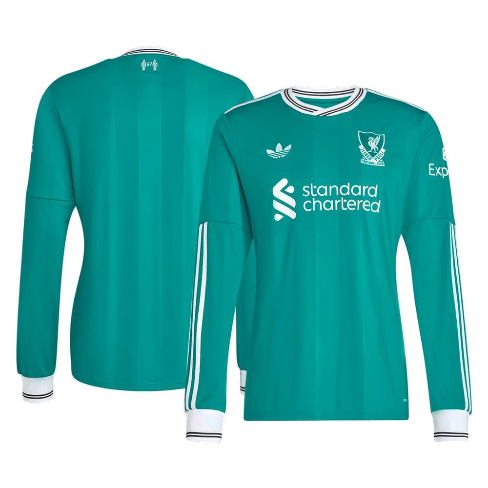 Men's Liverpool Third Away Long Sleeve Jersey 2025/26 Men's Liverpool Third Away Long Sleeve Jersey 2025/26