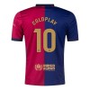 Men's COLDPLAY #10 Barcelona Home Replica Soccer Jersey 2024/25