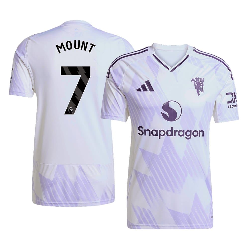 Men's MOUNT #7 Manchester United Away Replica Soccer Jersey 2025/26 Men's MOUNT #7 Manchester United Away Replica Soccer Jersey 2025/26