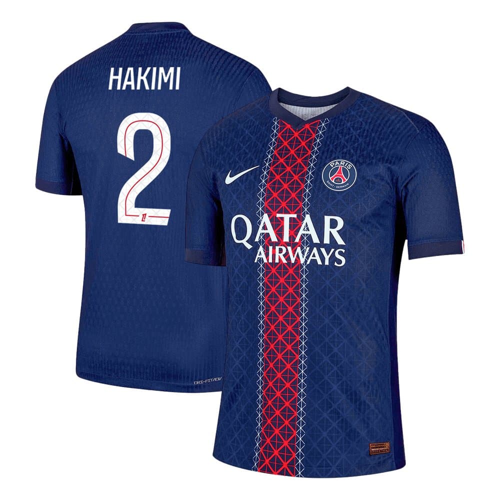 Men's HAKIMI #2 PSG Home Authentic Jersey 2025/26 Men's HAKIMI #2 PSG Home Authentic Jersey 2025/26
