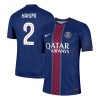 Men's HAKIMI #2 PSG Home Authentic Jersey 2025/26 Men's HAKIMI #2 PSG Home Authentic Jersey 2025/26