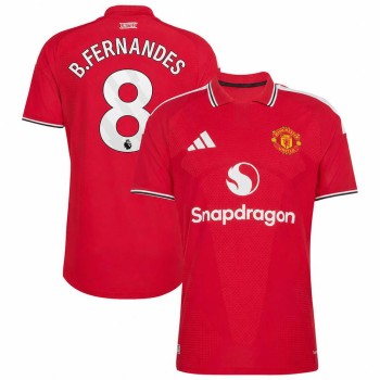 Men's B.FERNANDES #8 Manchester United Home Authentic Jersey 2026/27 Men's B.FERNANDES #8 Manchester United Home Authentic Jersey 2026/27