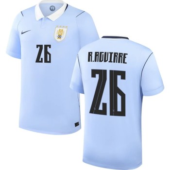 Men's R.AGUIRRE #26 Uruguay Home Replica Jersey World Cup 2026 Men's R.AGUIRRE #26 Uruguay Home Replica Jersey World Cup 2026