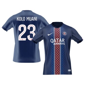 Men's KOLO MUANI #23 PSG Home Replica Soccer Jersey 2025/26