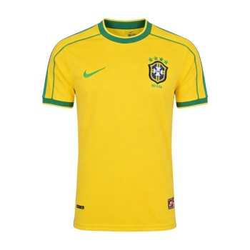 Men's Brazil Home Retro Soccer Jersey 1998 Men's Brazil Home Retro Soccer Jersey 1998