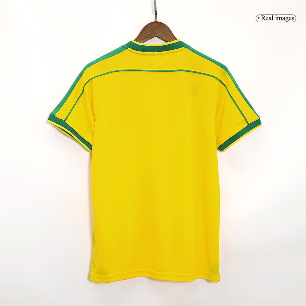 Men's Brazil Home Retro Soccer Jersey 1998