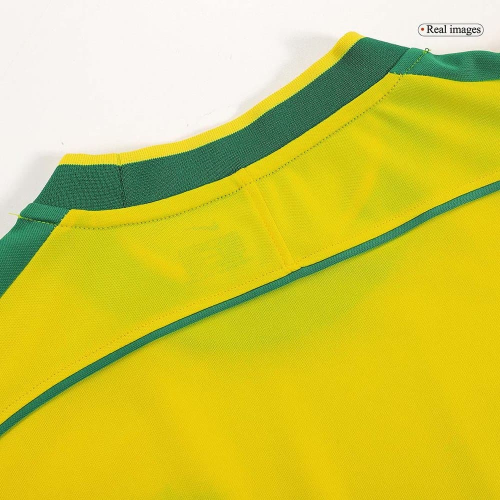 Men's Brazil Home Retro Soccer Jersey 1998