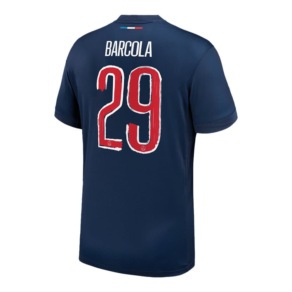 Men's BARCOLA #29 PSG Home Replica Soccer Jersey -UCL 2024/25 Men's BARCOLA #29 PSG Home Replica Soccer Jersey -UCL 2024/25
