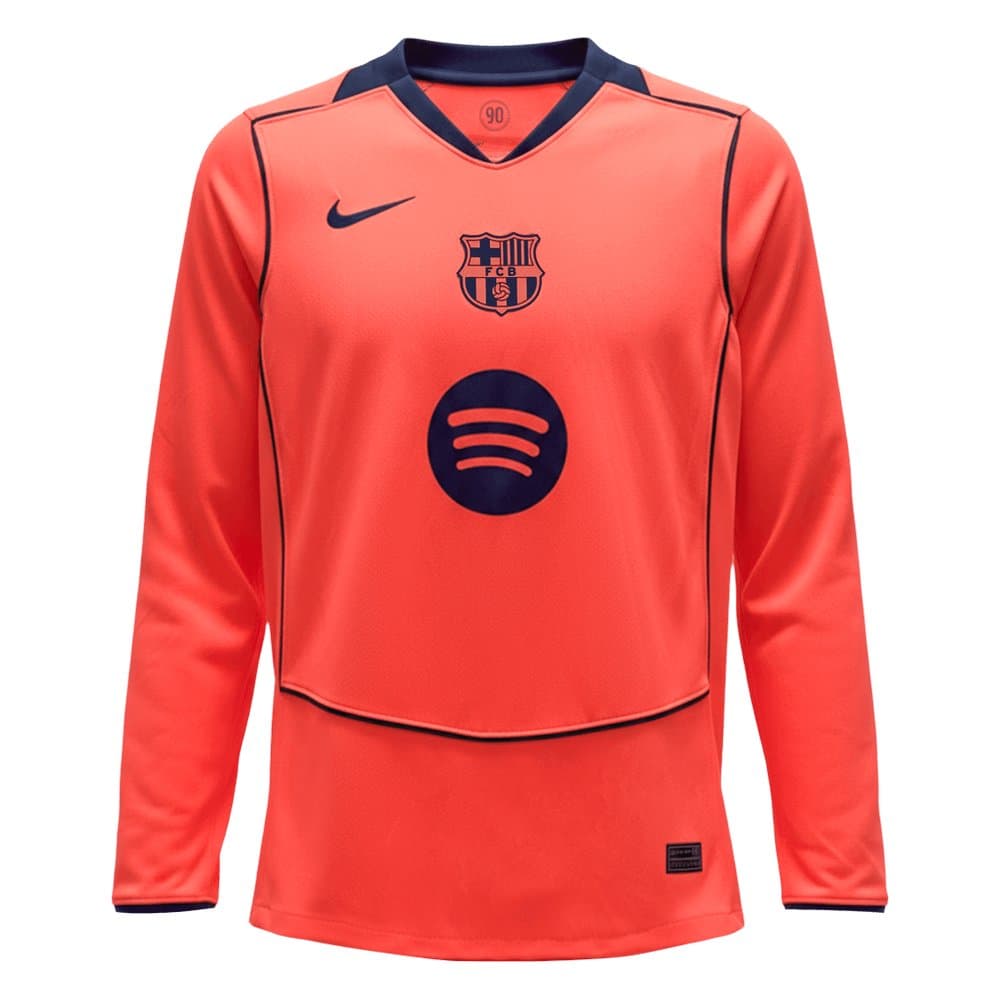 Men's Barcelona Third Away Long Sleeve Jersey 2025/26