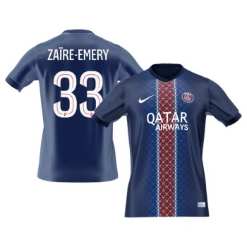 Men's ZAïRE EMERY #33 PSG Home Replica Soccer Jersey 2025/26