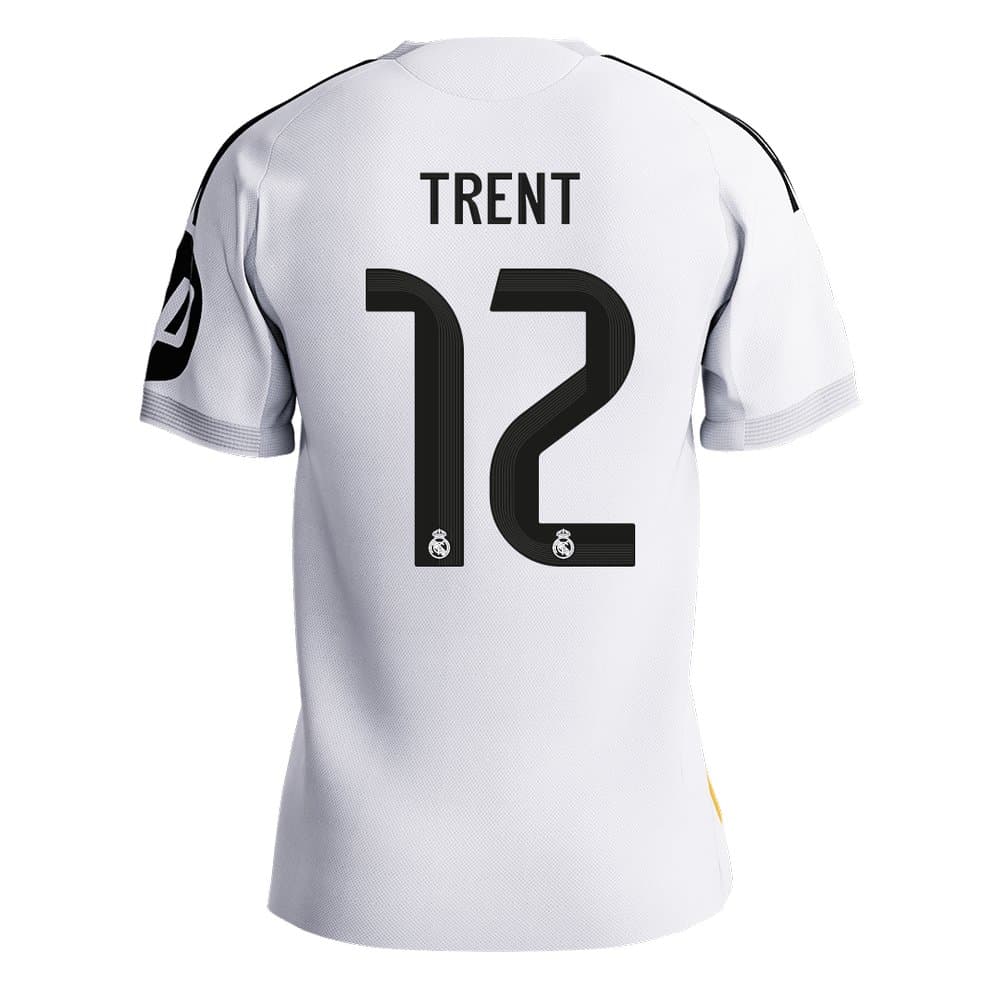 Men's TRENT #12 Real Madrid Home Authentic Soccer Jersey 2025/26
