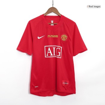 Men's Manchester United Home Retro Soccer Jersey 2007/08