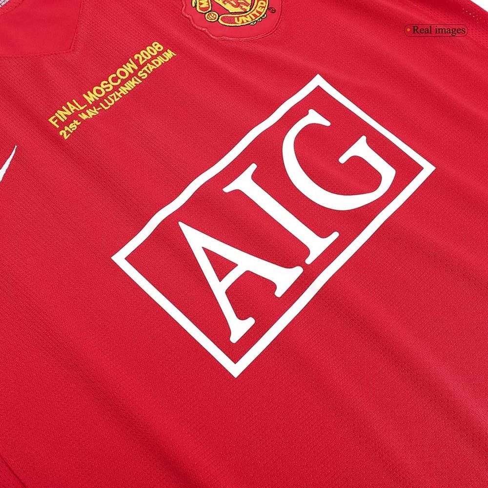 Men's Manchester United Home Retro Soccer Jersey 2007/08 Men's Manchester United Home Retro Soccer Jersey 2007/08