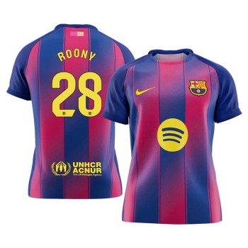Men's ROONY #28 Barcelona Home Replica Soccer Jersey 2025/26