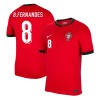 Men's B.FERNANDES #8 Portugal Home Replica Soccer Jersey EURO 2024 Men's B.FERNANDES #8 Portugal Home Replica Soccer Jersey EURO 2024