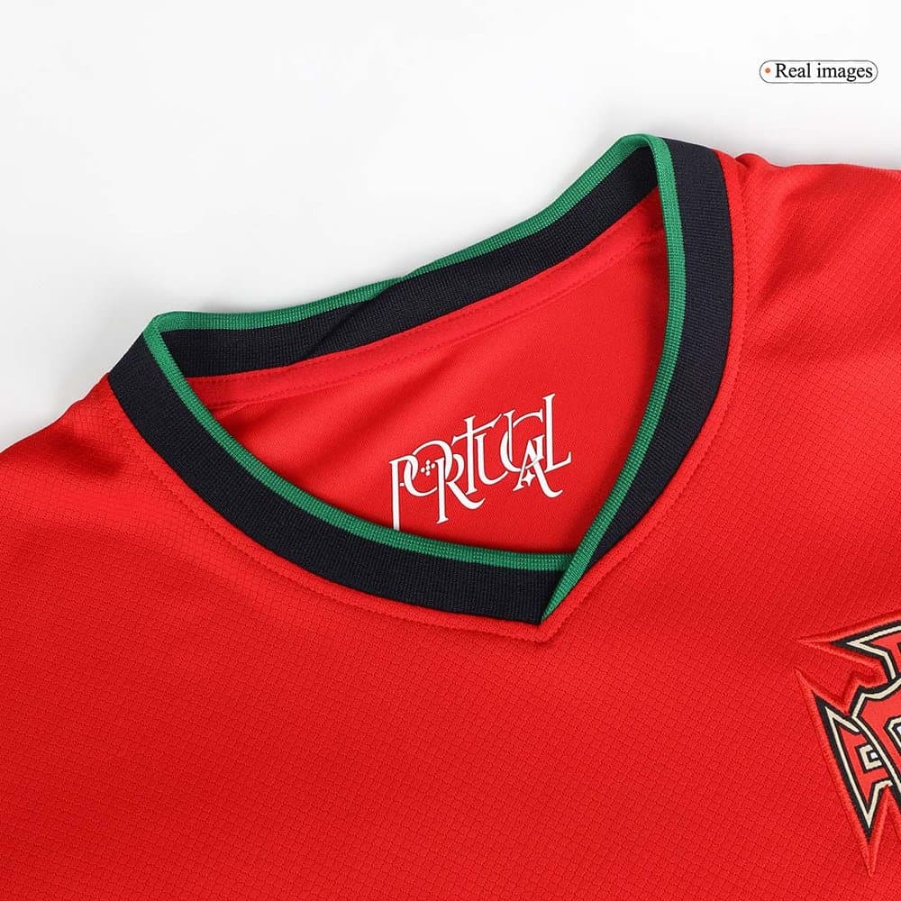 Men's B.FERNANDES #8 Portugal Home Replica Soccer Jersey EURO 2024 Men's B.FERNANDES #8 Portugal Home Replica Soccer Jersey EURO 2024