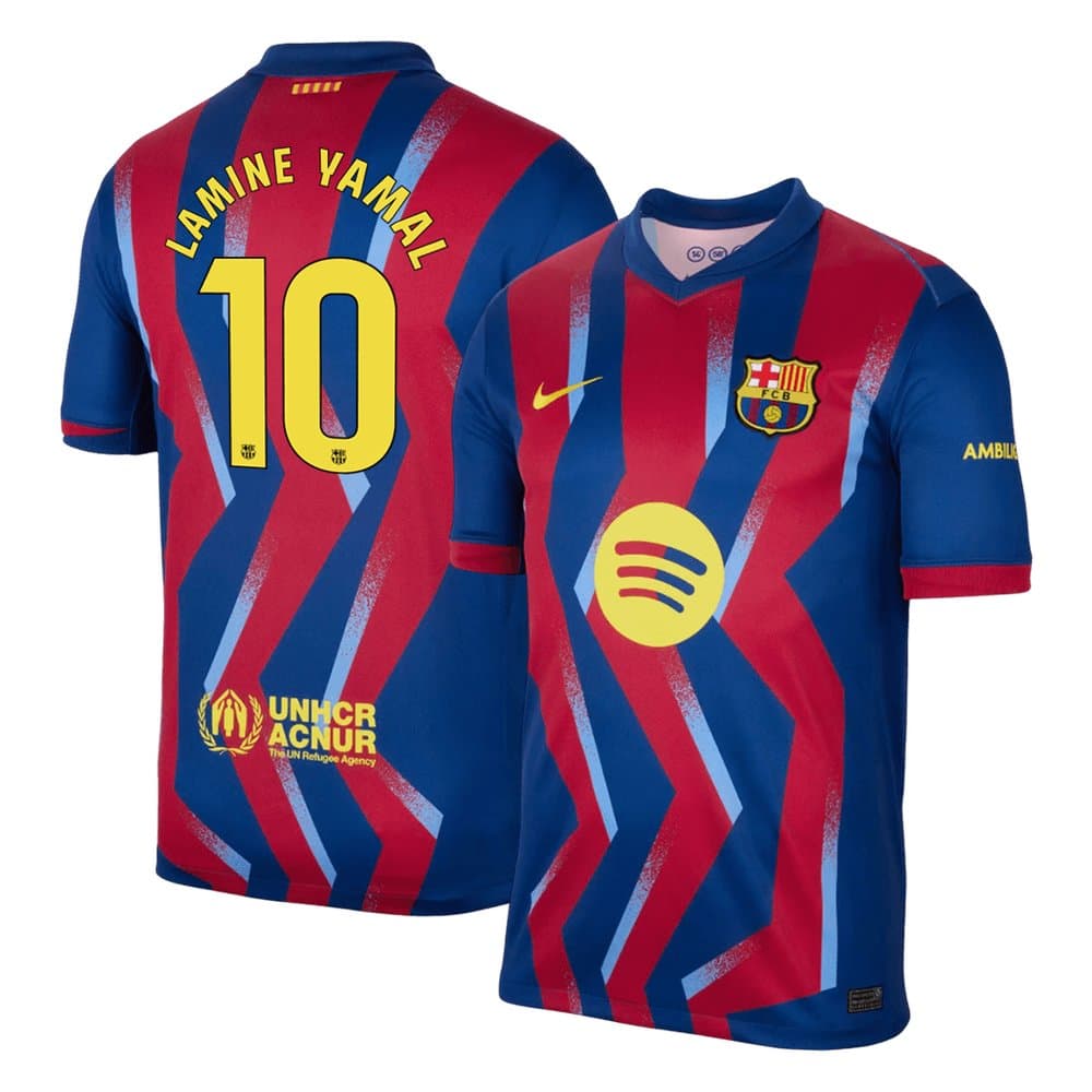 Men's LAMINE YAMAL #10 Barcelona Fourth Away Replica Soccer Jersey 2025/26 Men's LAMINE YAMAL #10 Barcelona Fourth Away Replica Soccer Jersey 2025/26