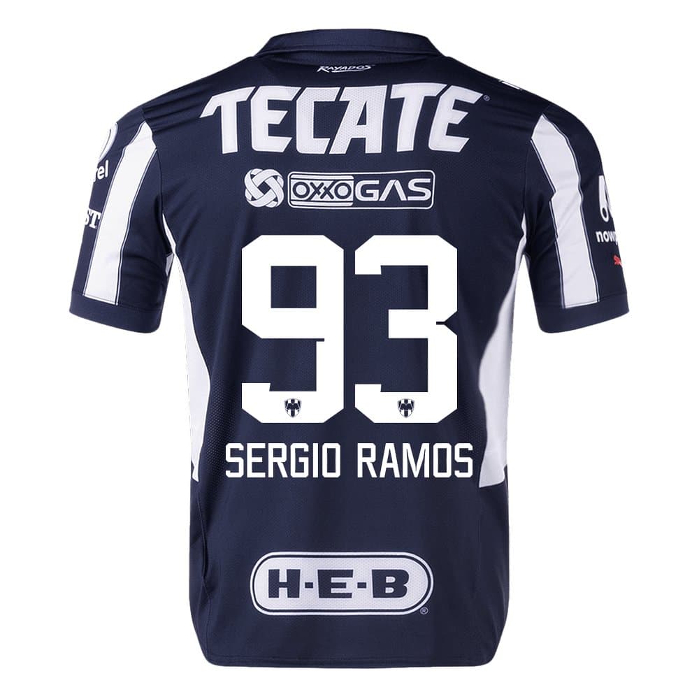 Men's SERGIO RAMOS #93 Monterrey Home Authentic Soccer Jersey 2024/25