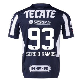 Men's SERGIO RAMOS #93 Monterrey Home Authentic Soccer Jersey 2024/25