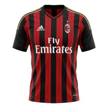 Men's AC Milan Home Retro Soccer Jersey 2013/14 Men's AC Milan Home Retro Soccer Jersey 2013/14