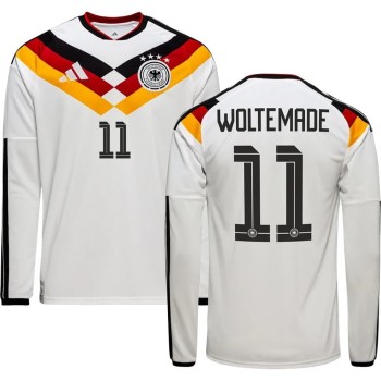 Men's WOLTEMADE #11 Germany Home Replica Long Sleeve Jersey World Cup 2026 Men's WOLTEMADE #11 Germany Home Replica Long Sleeve Jersey World Cup 2026