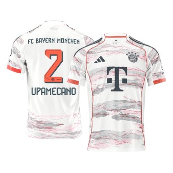 Men's UPAMECANO #2 Bayern Munich Away Replica Soccer Jersey 2025/26