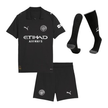 Kid's Manchester City Away Soccer Jersey Full Kit 2025/26
