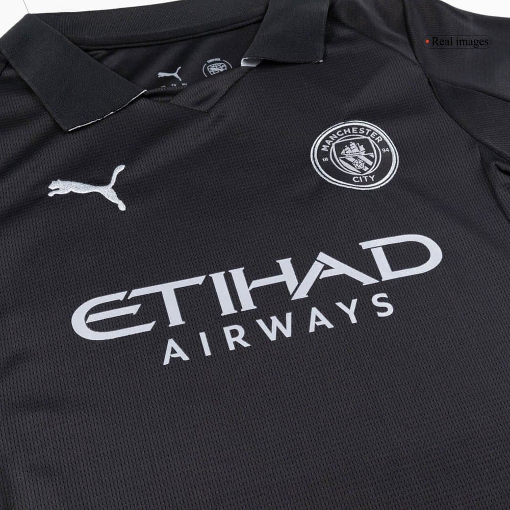 Kid's Manchester City Away Soccer Jersey Full Kit 2025/26