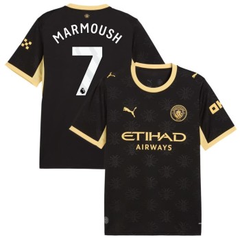 Kid's MARMOUSH #7 Manchester City Away Replica Jersey 2026/27